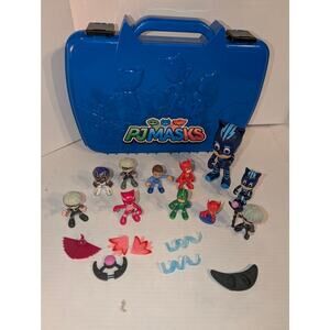 Lot Disney PJ Masks Figures Accessories & Case